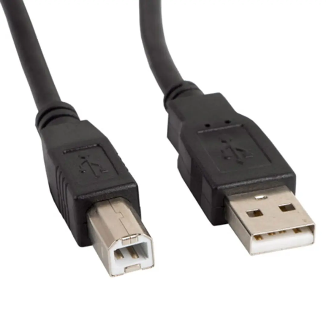 Lanberg USB A naar USB B Printerkabel 1,8m - Zwart - afbeelding 6 van 6