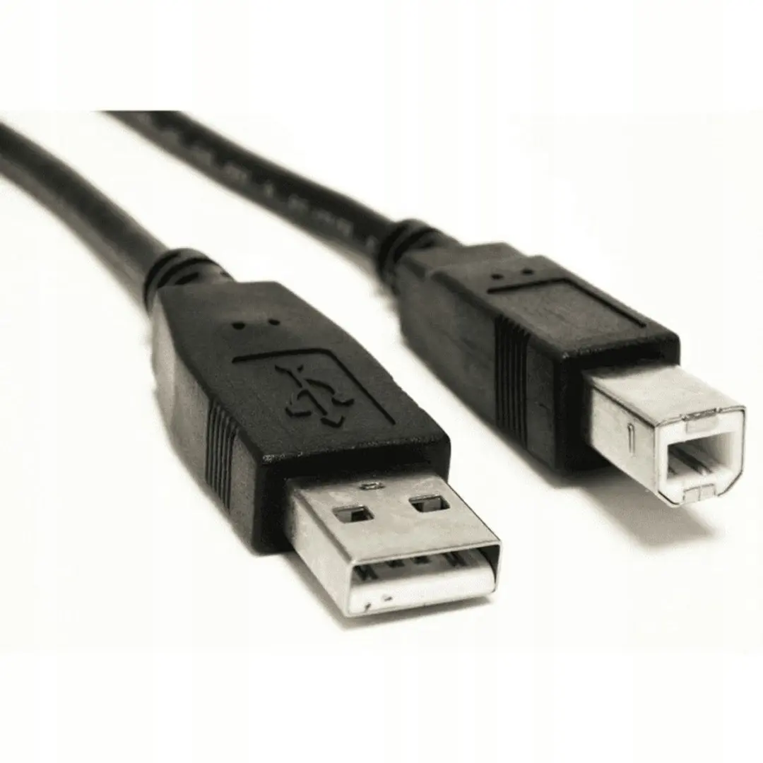 Lanberg USB A naar USB B Printerkabel 5m - Zwart - afbeelding 2 van 6