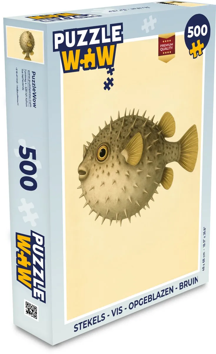 PuzzleWow Stekels Vis Legpuzzel 500 Stuks
