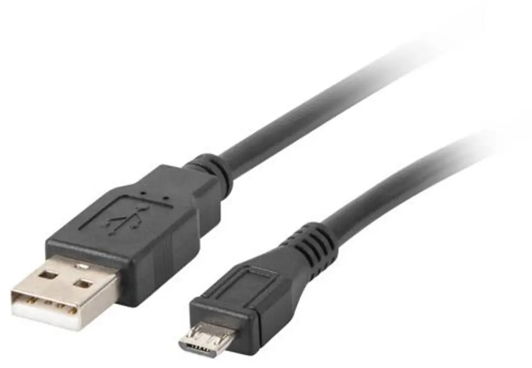 Lanberg Mini-USB Kabel CA-USBK-11CC-0018-BK - Canon EOS - 1,8m - Ferriet - Zwart - afbeelding 3 van 4
