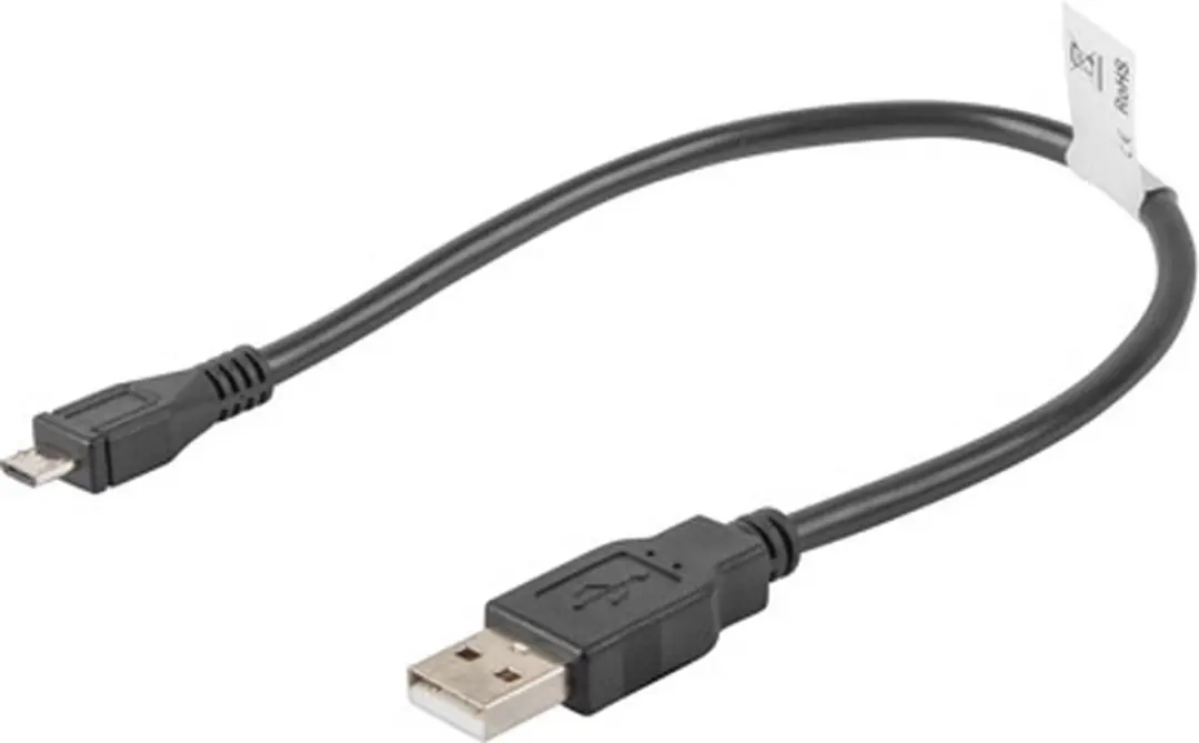 Lanberg USB-Kabel Micro USB 2.0 AM-MBM5P 1,8m - Transparant - afbeelding 4 van 4