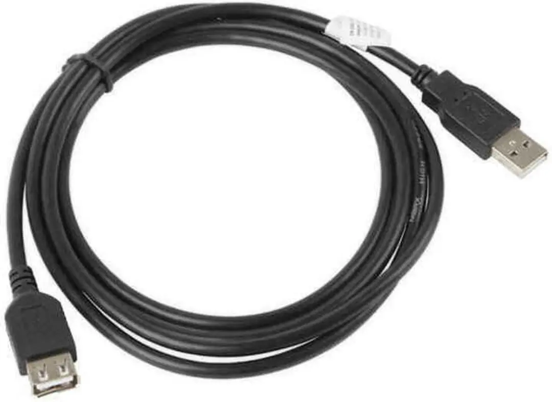 Lanberg USB 2.0 Verlengkabel 0,7m - Transparant - afbeelding 4 van 4