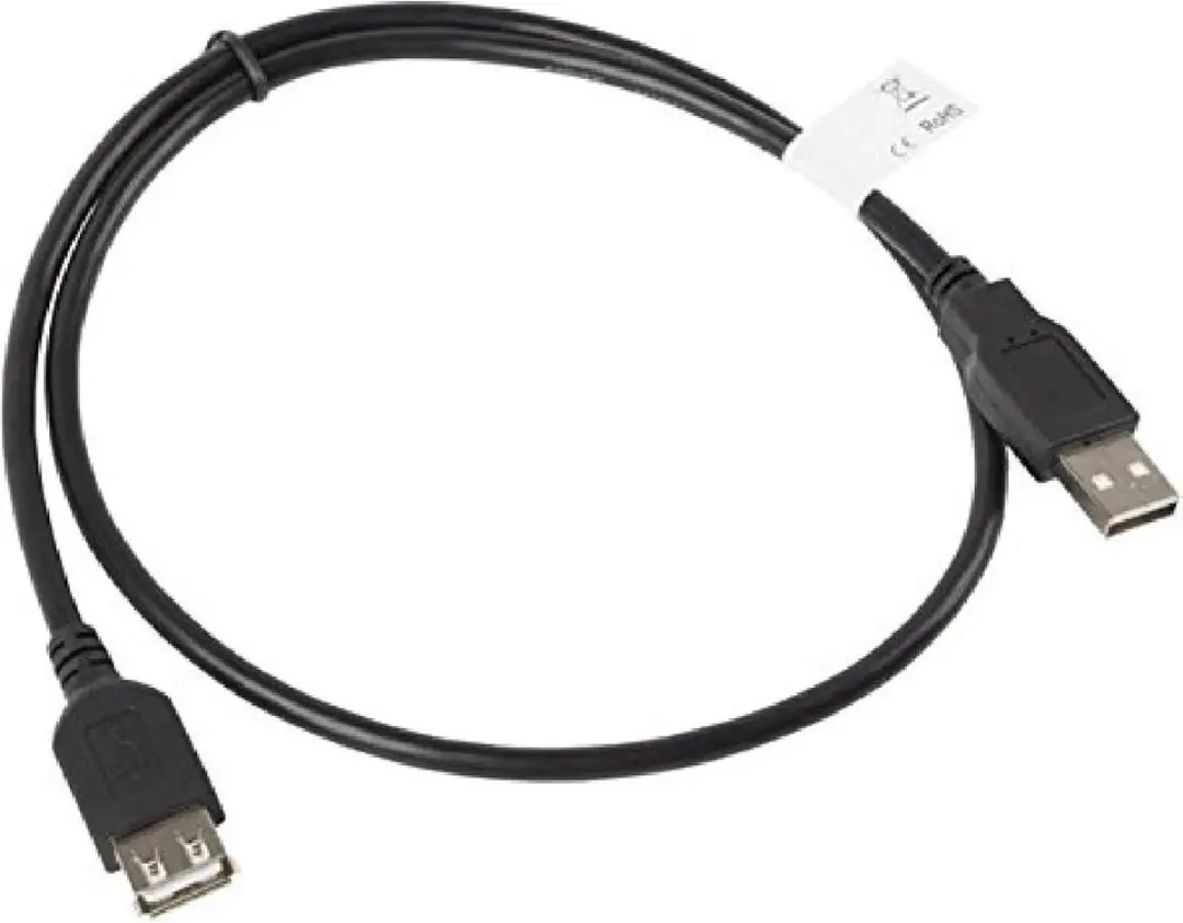 Lanberg Usb 2.0 Verlengkabel 0,7M Am-Af Voor Het Aansluiten Van Systeeminstallat