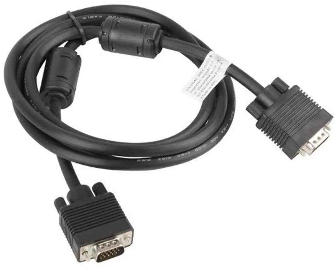 Lanberg VGA-kabel 1,8m - Zwart