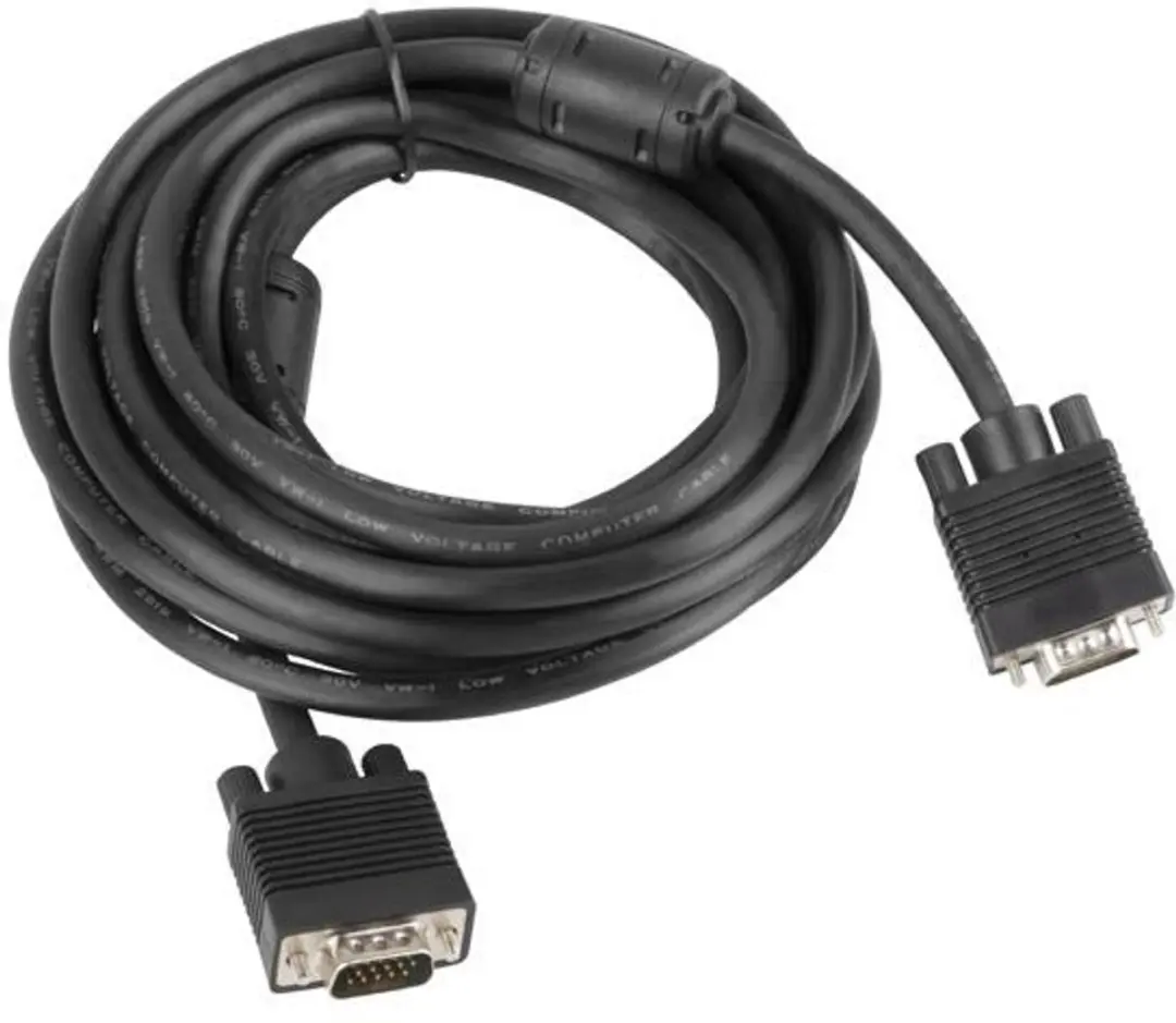 Lanberg VGA-kabel CA-VGAC-10CC-0030-B - 3m - Ferriet - Zwart - afbeelding 2 van 4