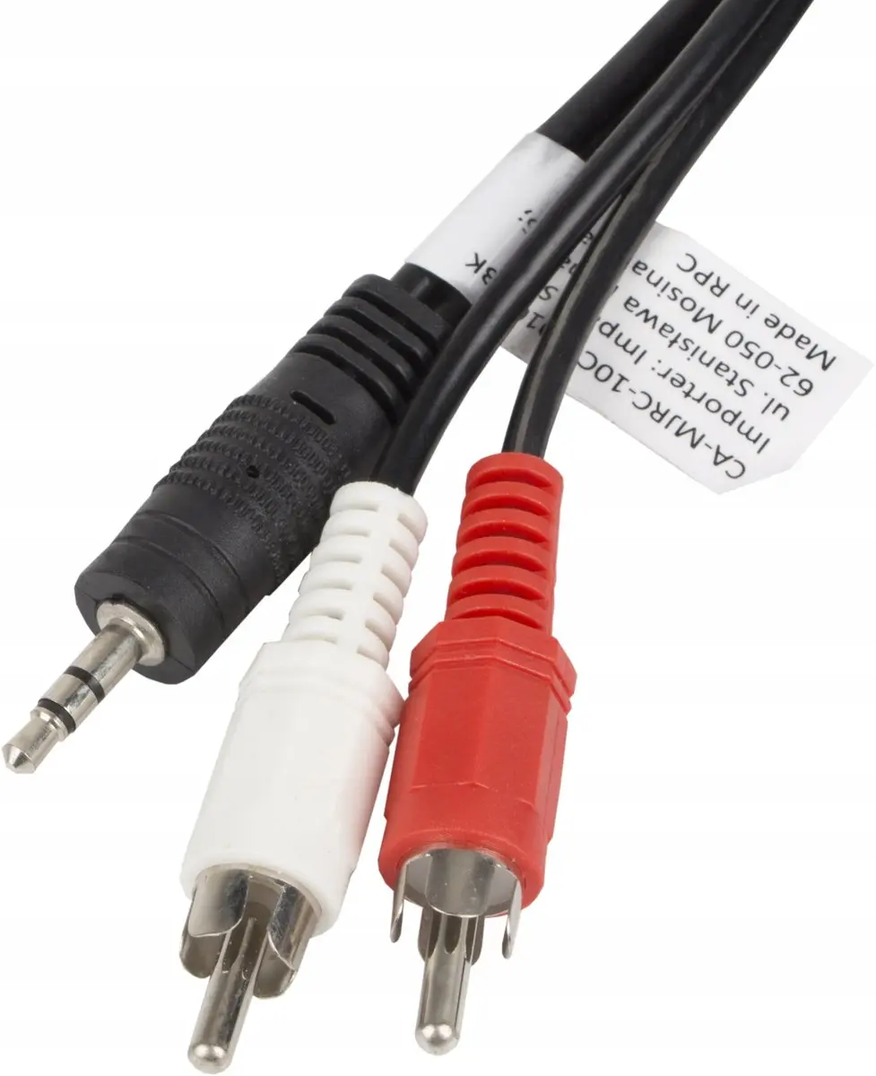 Lanberg Audiokabel 3.5mm MiniJack naar 2x Chinch CA-MJRC-10CC-0020 - 2m