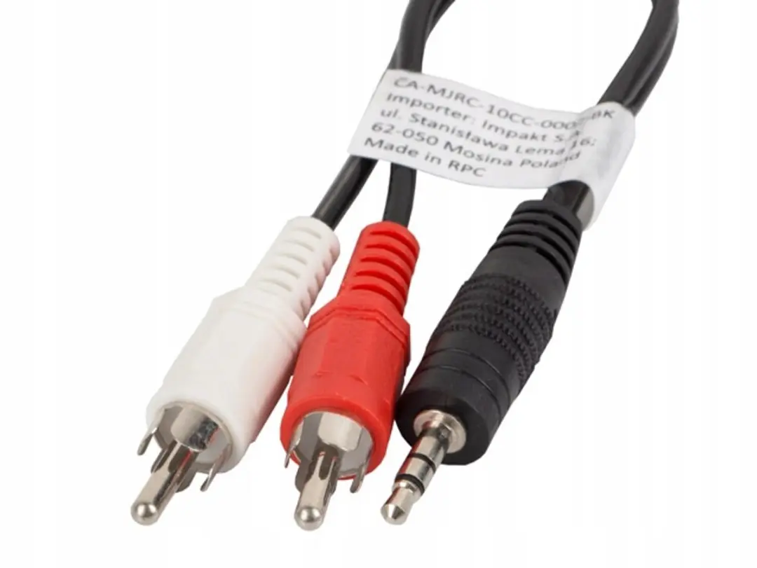 Lanberg Audiokabel 3.5mm MiniJack naar 2x Chinch CA-MJRC-10CC-0020 - 2m