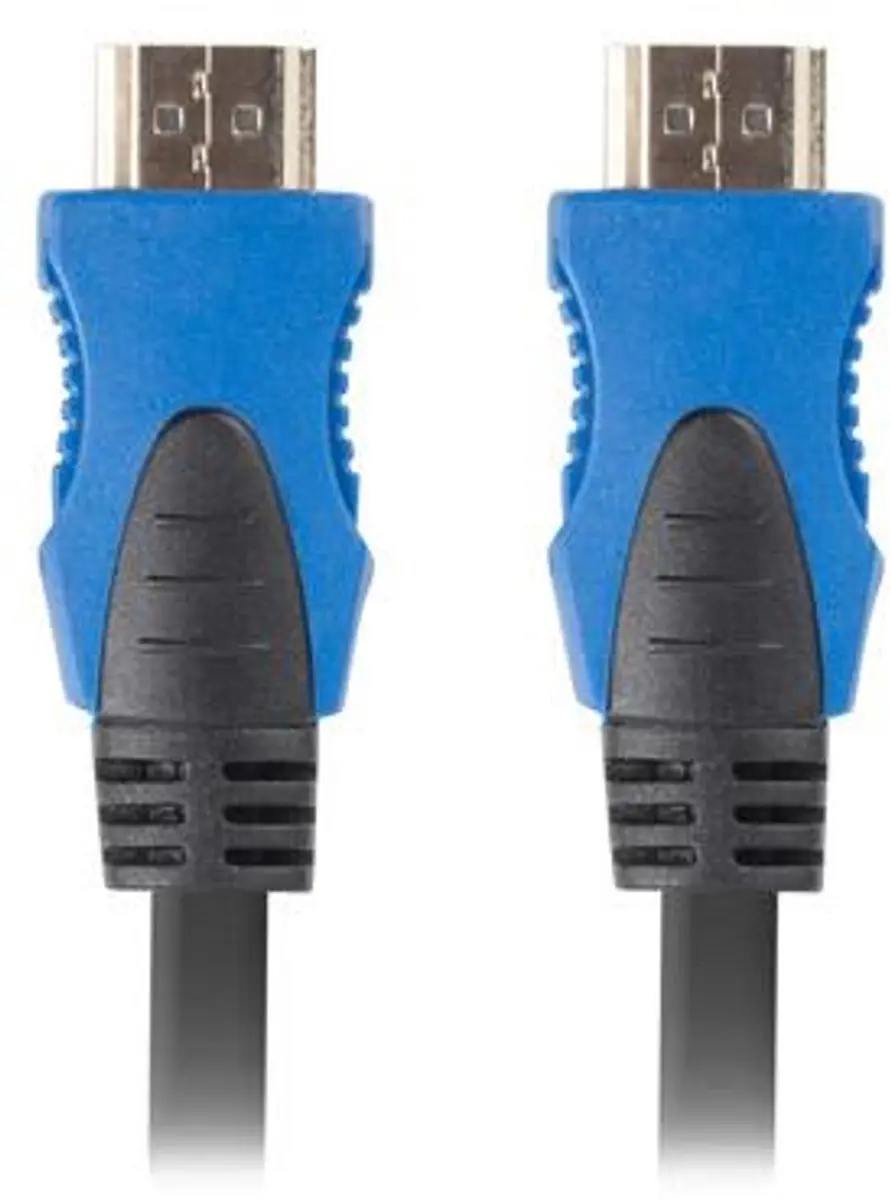 Lanberg HDMI 2.0 Videokabel 4K 50cm - Zwart-Blauw - afbeelding 5 van 5