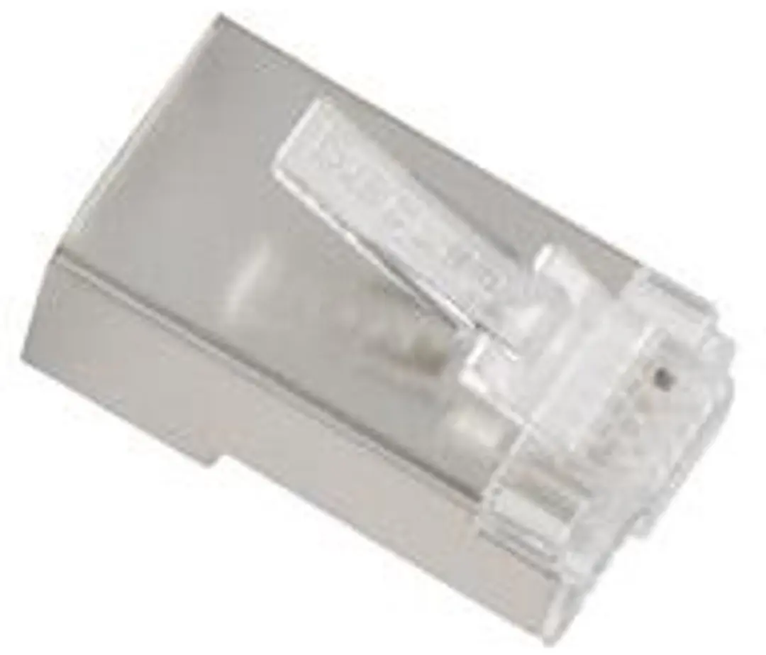 Lanberg 8P8C CAT6 Connector PLU-5000 - Transparant/Rood - afbeelding 3 van 6