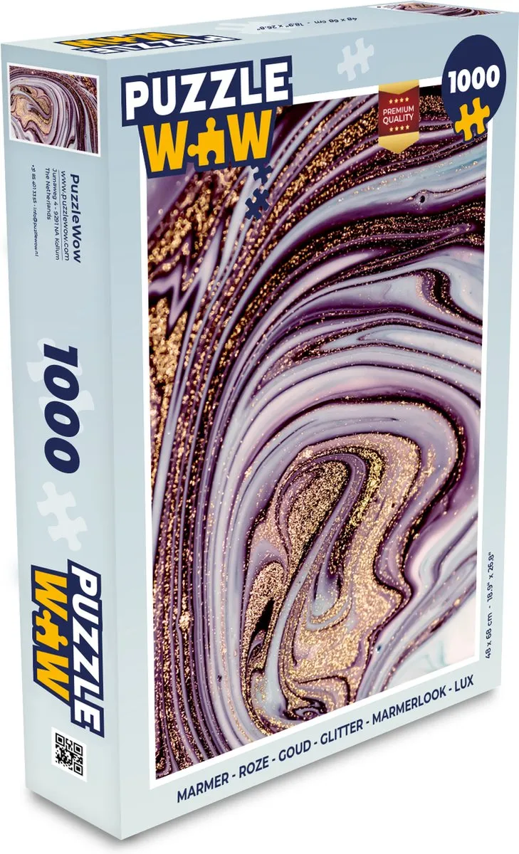 PuzzleWow Marmerlook Legpuzzel 1000 Stuks