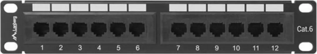 Lanberg PPU6-9012-B Patch Panel 12-Port