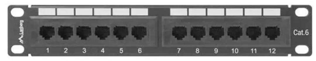 Lanberg PPU6-9012-B Patch Panel 12-Port - Transparent