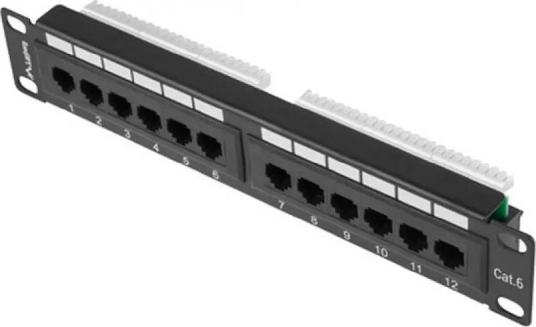 Lanberg PPU6-9012-B Patch Panel 12-Port - Transparent