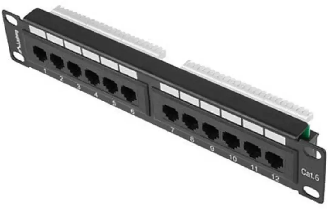 Lanberg PPU6-9012-B Patch Panel 12-Port - Transparent