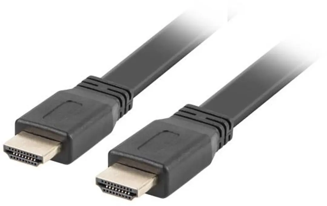 Lanberg HDMI 2.0 Kabel 1.8m - Zwart - afbeelding 2 van 6