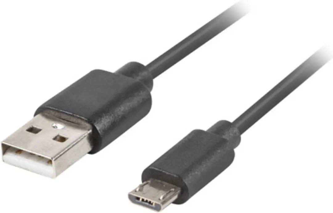 Lanberg Usb 2.0 Micro Bm-Am Kabel 1.0M Qc 3.0 Voor Tablets Snel Opladen