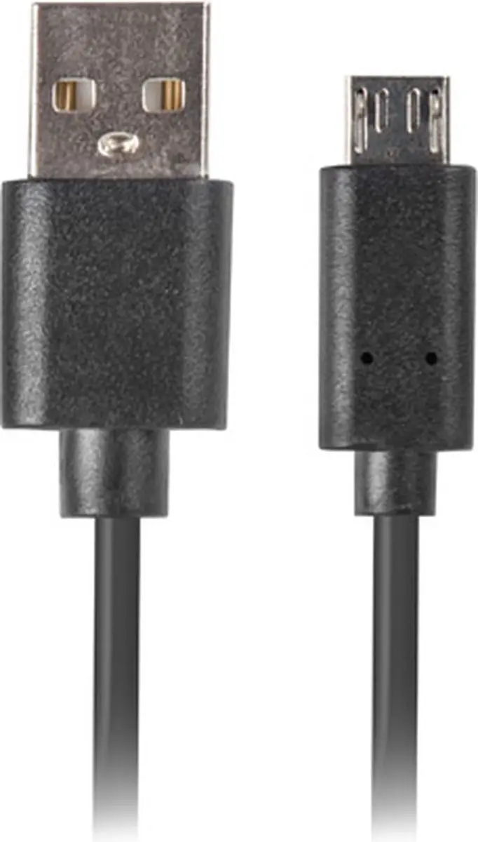 Lanberg USB 2.0 Micro-B naar A-M Kabel 1.0M - Zwart - afbeelding 3 van 3