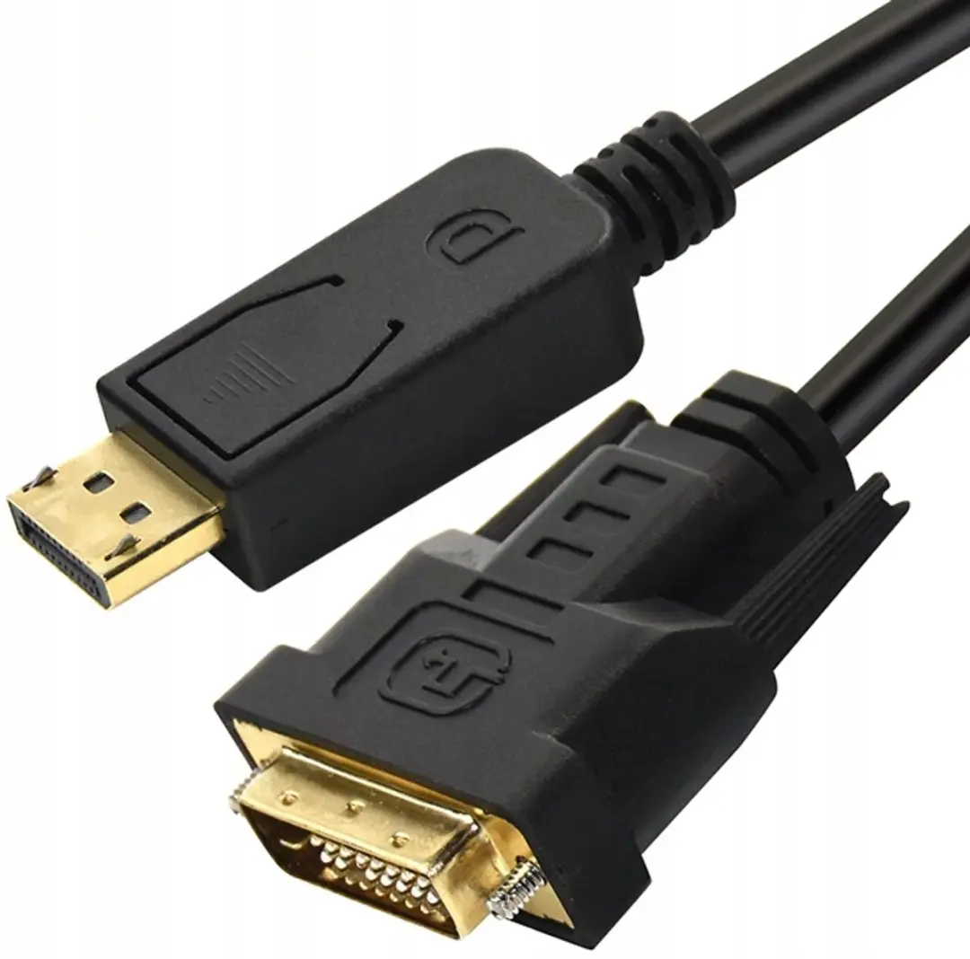 Lanberg DisplayPort 1.2 naar DVI-D Kabel 1.8m - Zwart - afbeelding 2 van 5