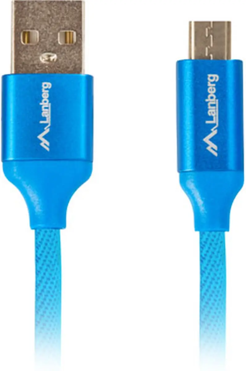 Lanberg Micro Usb-Kabel Bm Am Voor Telefoon Tablet Qc 3.0 Premium Lengte 1,8M