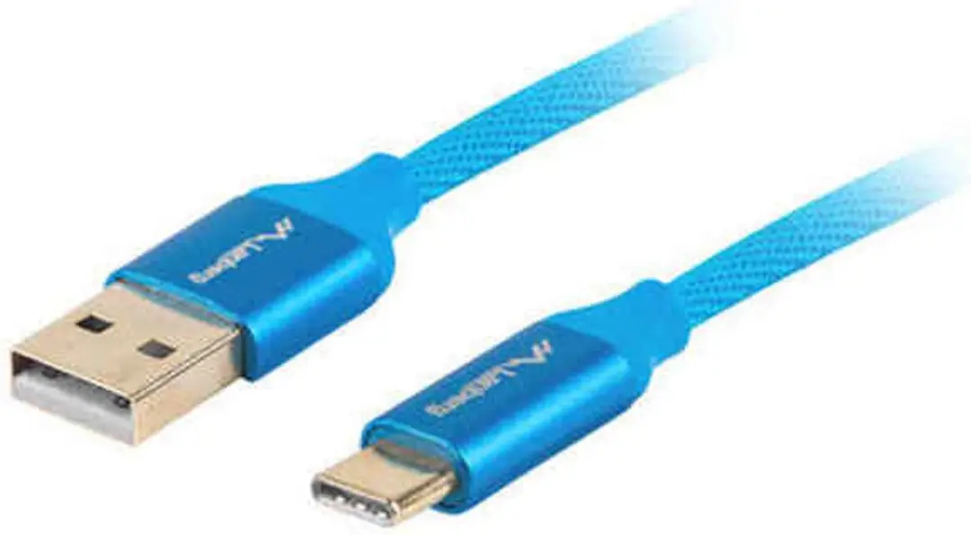Lanberg Usb-C-Kabel Voor Telefoon, Computer, Tablet, 1 Meter Snel Opladen