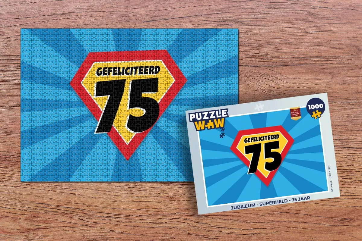 PuzzleWow Superheld Jubileum Legpuzzel 1000 Stuks - Multicolor