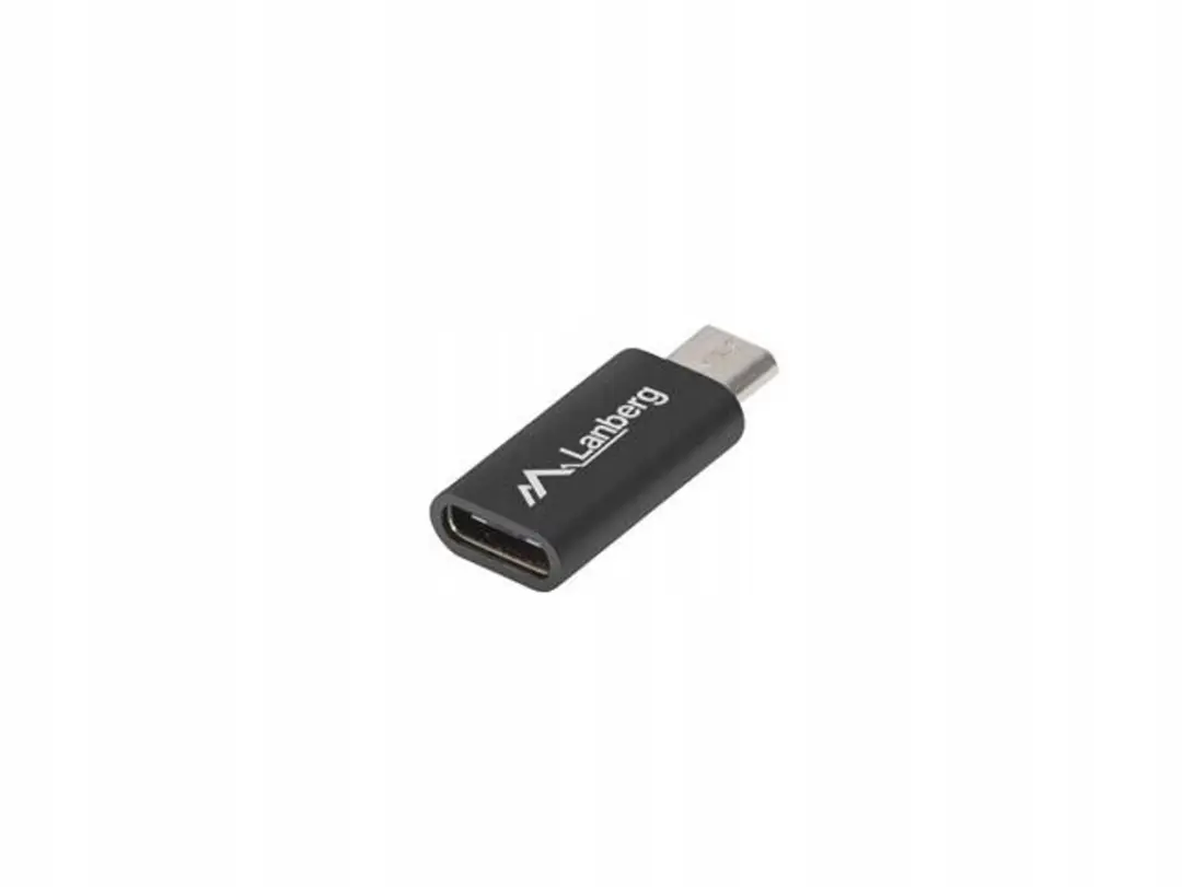 Lanberg USB-C naar Micro-USB Adapter AD-UC-UM-01 - Zwart - afbeelding 2 van 3