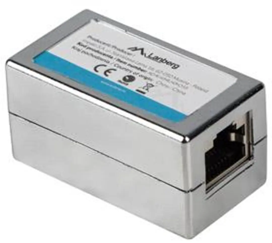 Lanberg RJ-45 Netwerkadapter Cat6 Afgeschermd - AD-RJ45-RJ45-OS6 - afbeelding 2 van 3