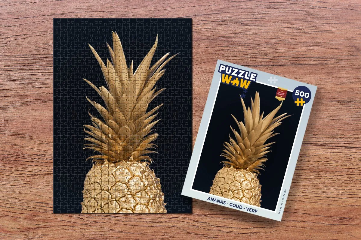 PuzzleWow Ananas Legpuzzel 500 Stuks - Multicolor