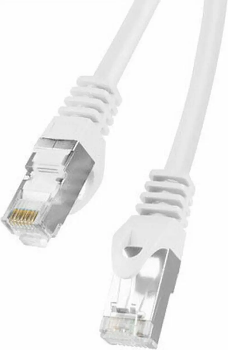 Lanberg Patchcord Ftp Netwerkkabel Voor Switch, Router, Modem 0,5M Cat6 Wit