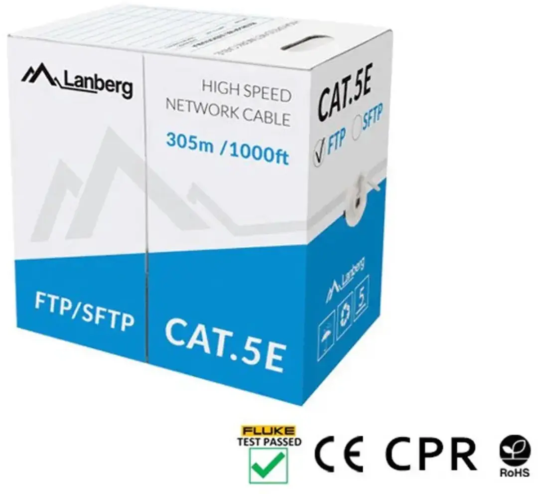 Lanberg LCF5-11CU-0305-S CAT.5E LAN-kabel 305m - Grijs