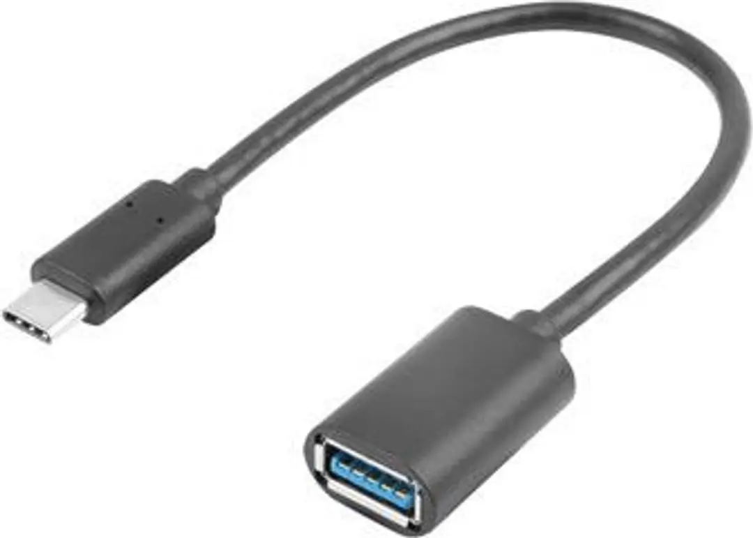 Lanberg Usb 3.1 Type-C Kabel 0,15M Naar Usb-A Adapter Voor Computer En Telefoon