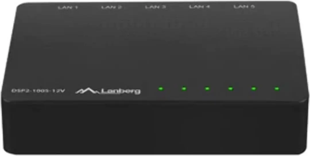 Lanberg DSP2-1005 Switch 5-Poorts 12V - Zwart - afbeelding 4 van 6