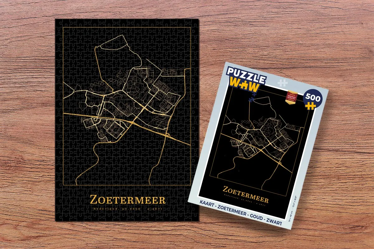 PuzzleWow Zoetermeer Legpuzzel 500 Stuks - Multicolor