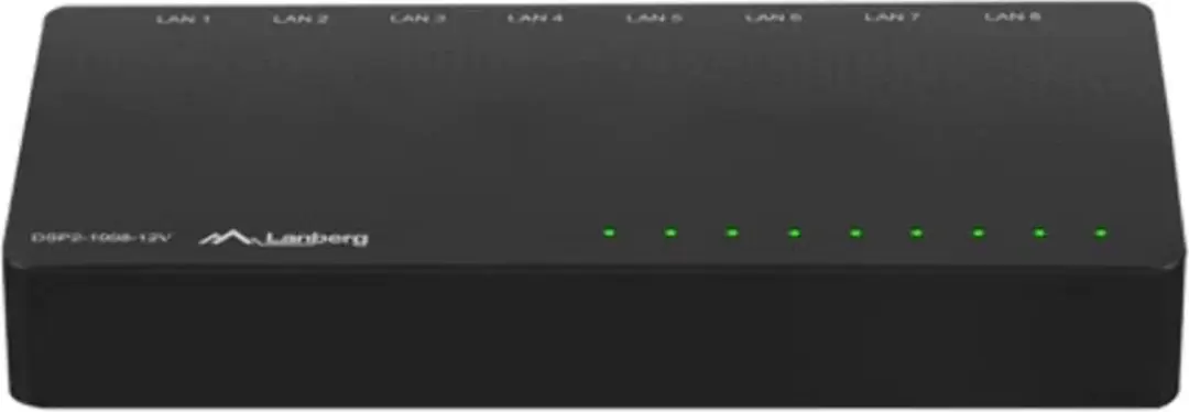 Lanberg DSP2 Switch 5 Poorten - 10/100/1000 Mbps - Zwart - afbeelding 4 van 6