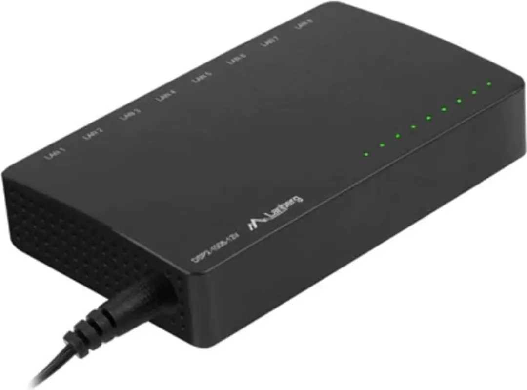 Lanberg DSP2 Switch 5 Poorten - 10/100/1000 Mbps - Zwart - afbeelding 5 van 6