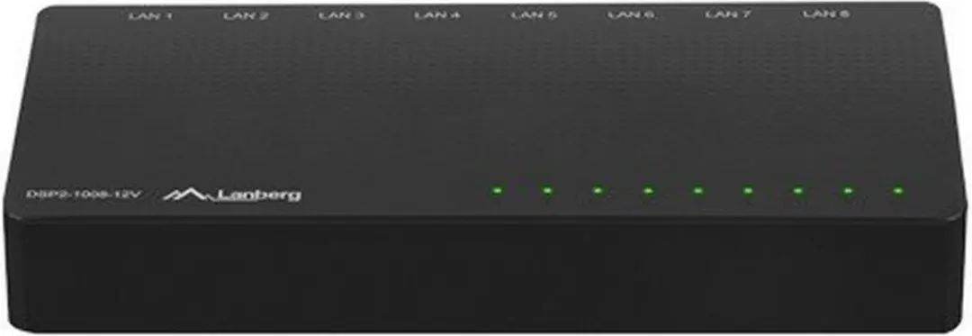 Lanberg DSP2 Switch 5 Poorten - 10/100/1000 Mbps - Zwart - afbeelding 6 van 6
