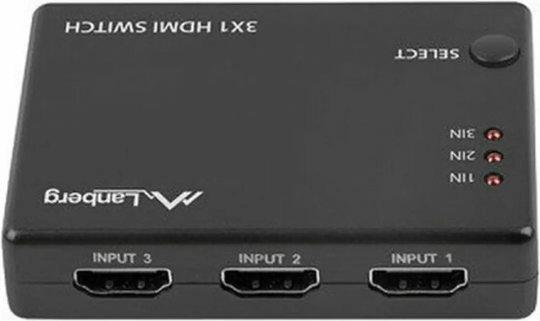 HDMI switch Lanberg SWV-HDMI-0003 Black