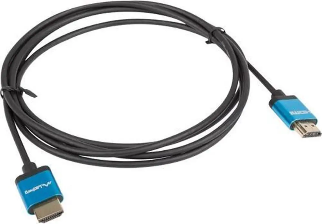 HDMI Cable Lanberg V2.0 4K SLIM Black 1 m Black/Blue