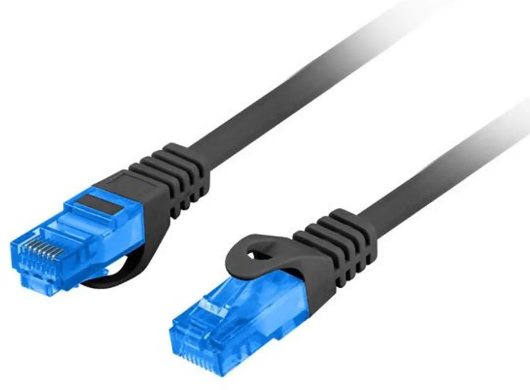 Lanberg Patchkabel S/FTP CAT 6a 0,5m - Zwart - afbeelding 6 van 6