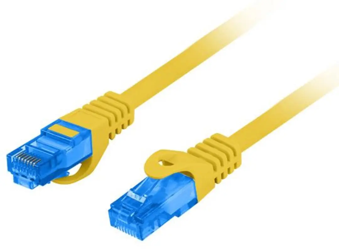 Lanberg Patchcord Cat.6A 2m Geel - CCA - afbeelding 4 van 5