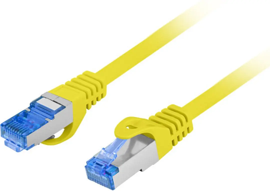 PATCHCORD CAT.6A S/FTP LSZH CCA 2M GEEL FLUKE PASSEND LANBERG