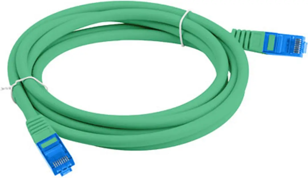 Lanberg Patchcord Cat.6A S/FTP LSZH CCA 2m - Groen - afbeelding 2 van 6