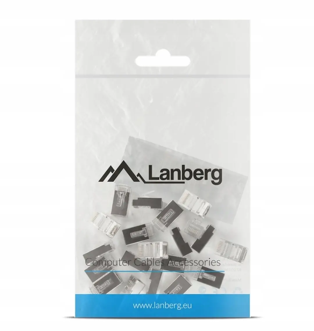 Lanberg RJ-45 Netwerkstekker Kat.6A FTP - Transparent - afbeelding 2 van 6