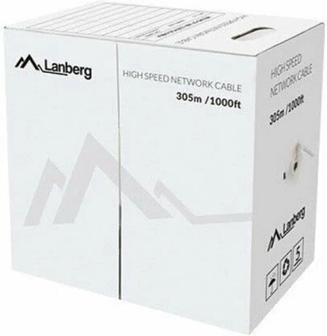 UTP Category 6 Rigid Network Cable Lanberg LCU6-12CU-0305-S Grey 305 m