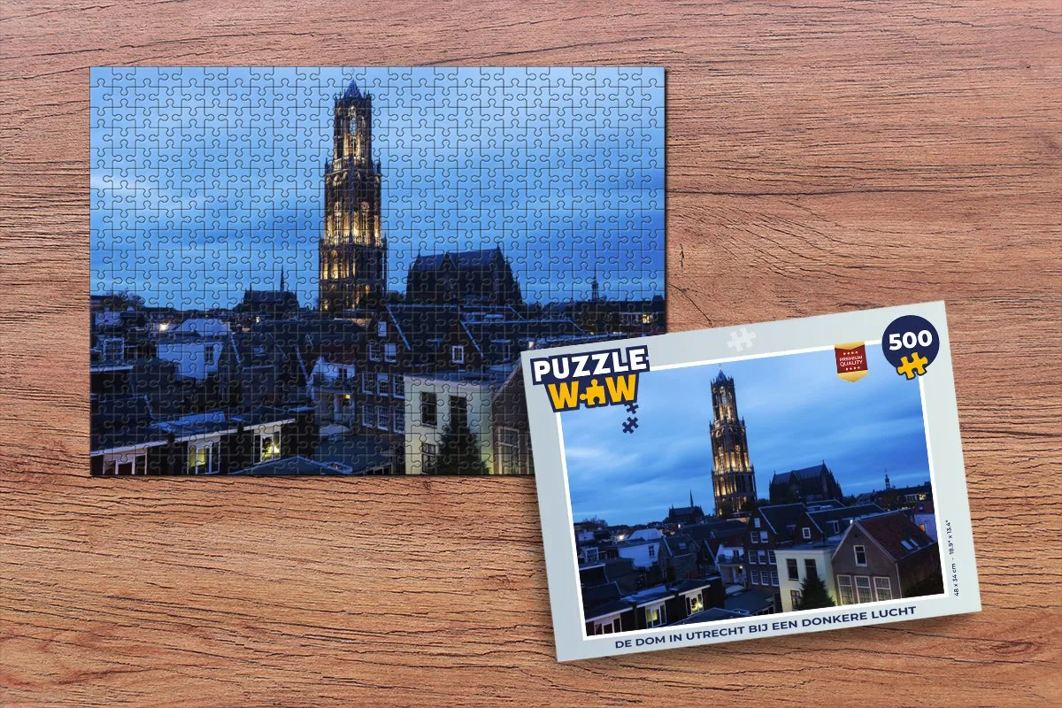 PuzzleWow Utrecht Domtoren Legpuzzel 500 Stuks