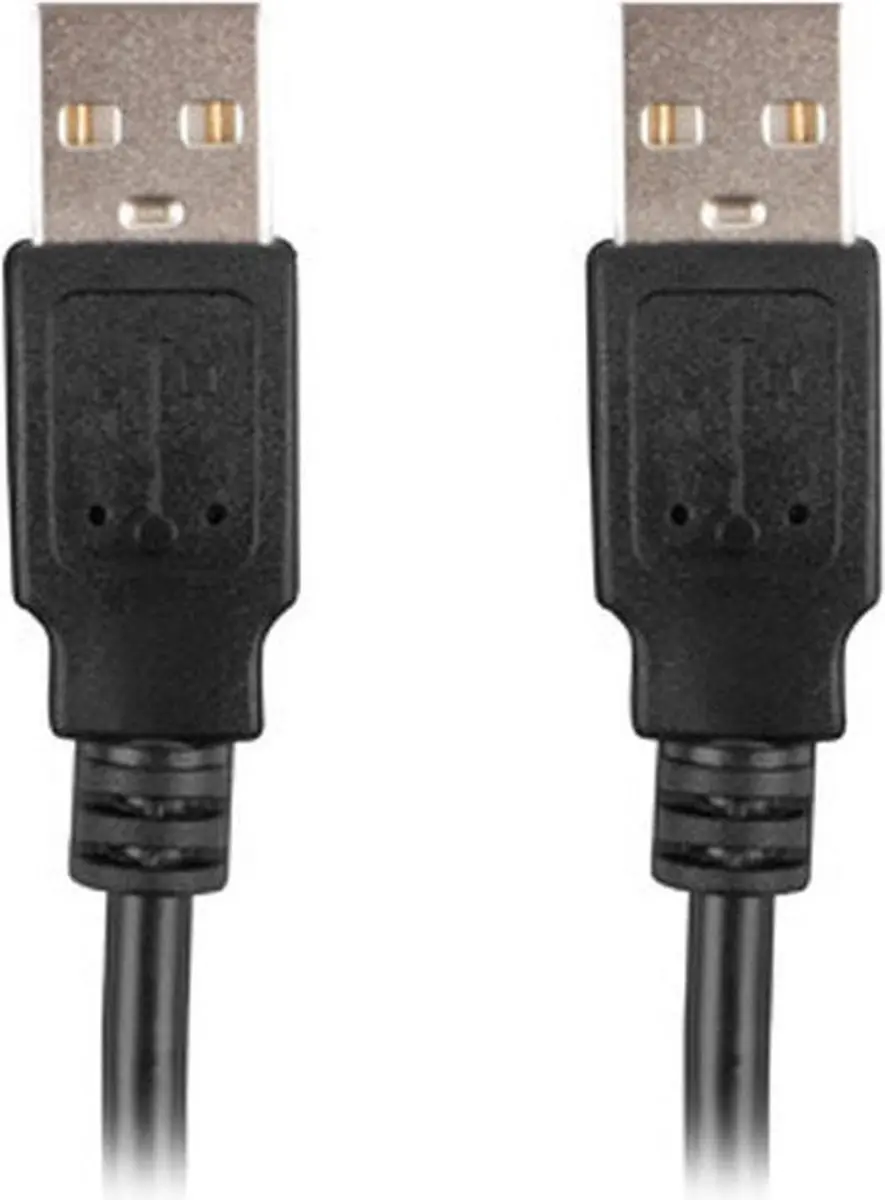 Lanberg USB-A naar USB-A Kabel 1M - Zwart - afbeelding 3 van 3