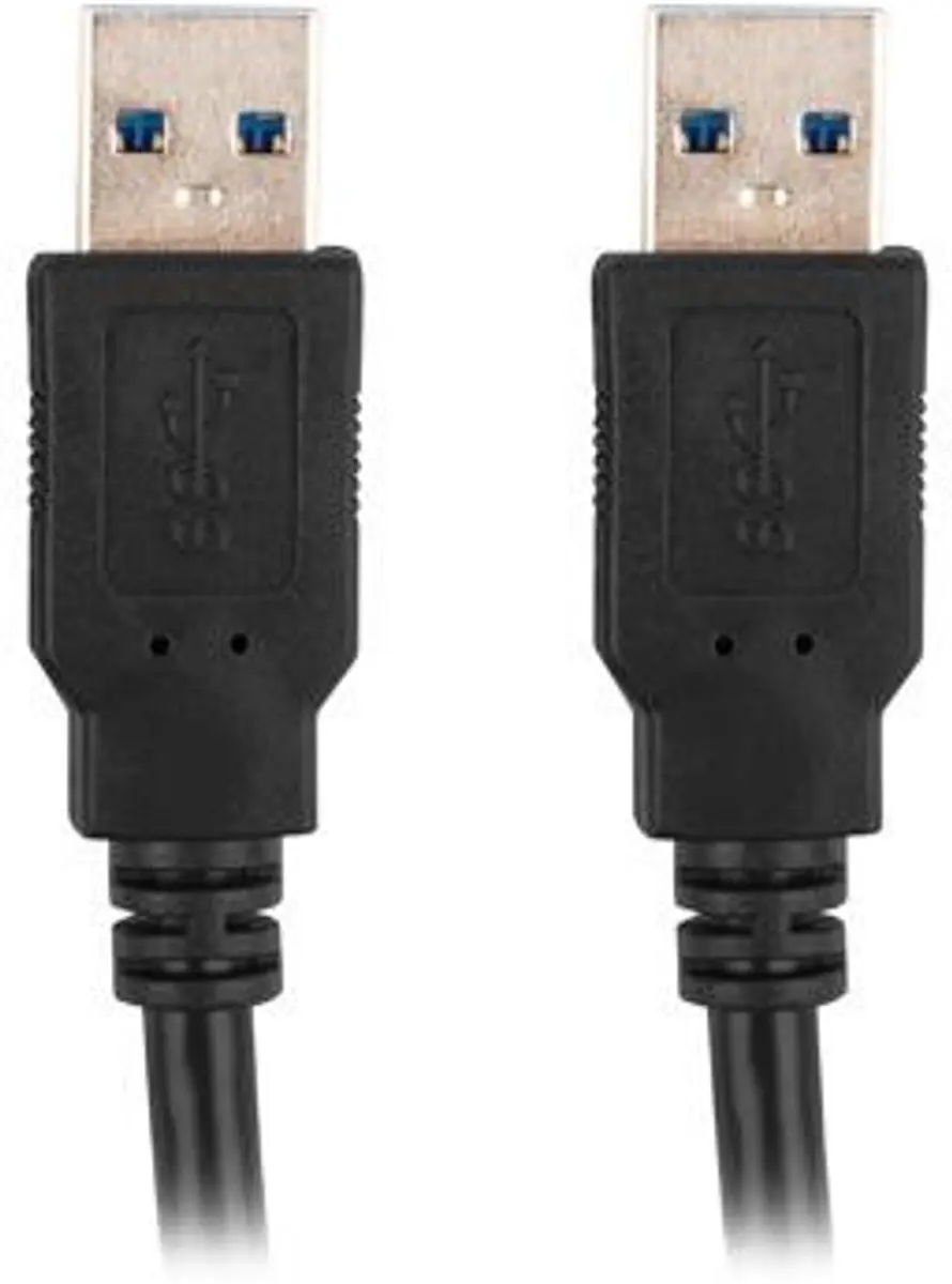 Lanberg USB 3.0 Kabel A-A 5m - Zwart - afbeelding 3 van 3