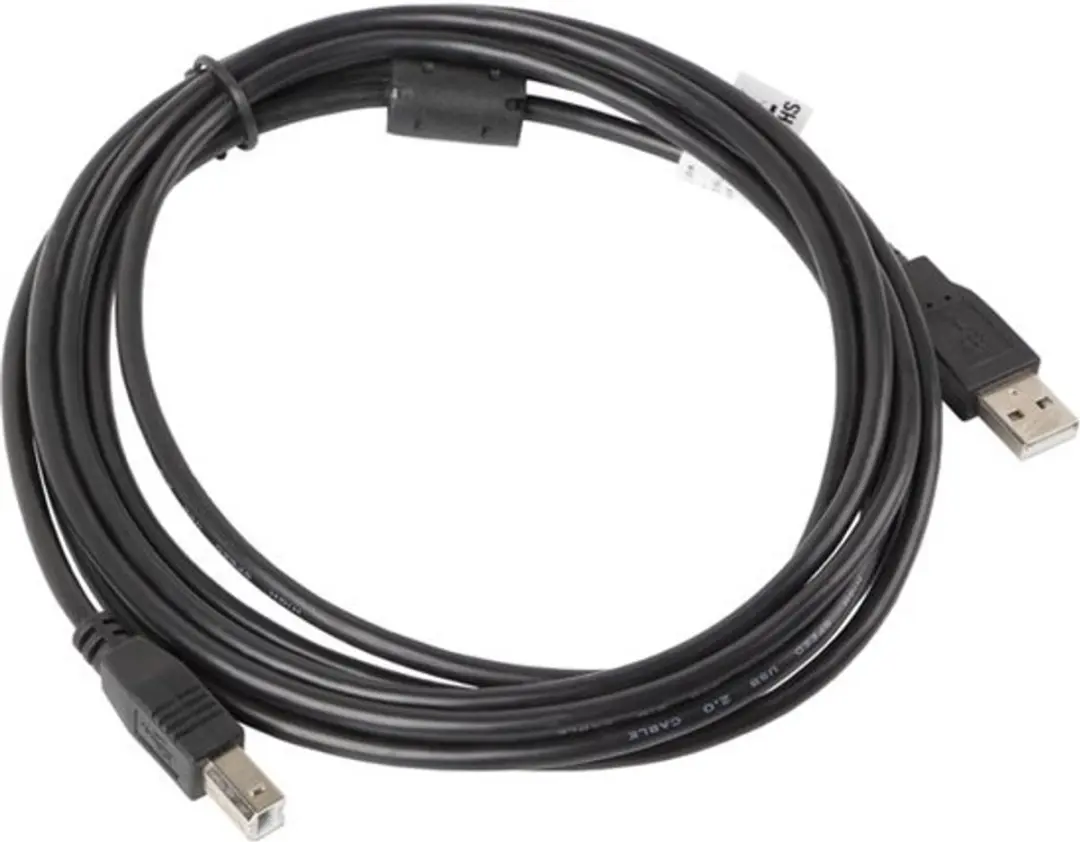 Lanberg USB-Kabel A naar B 1M - Zwart - afbeelding 4 van 4