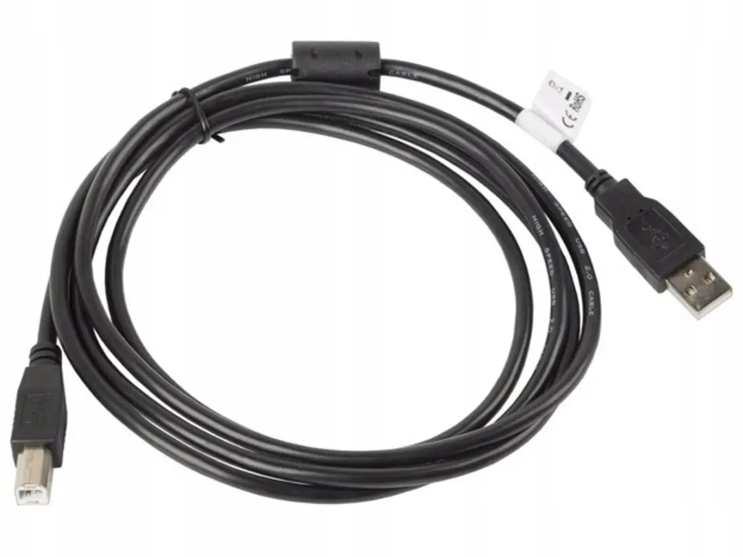 Lanberg Usb-Kabel Am Bm Voor Laptop Computer Printer 1M Ferriet