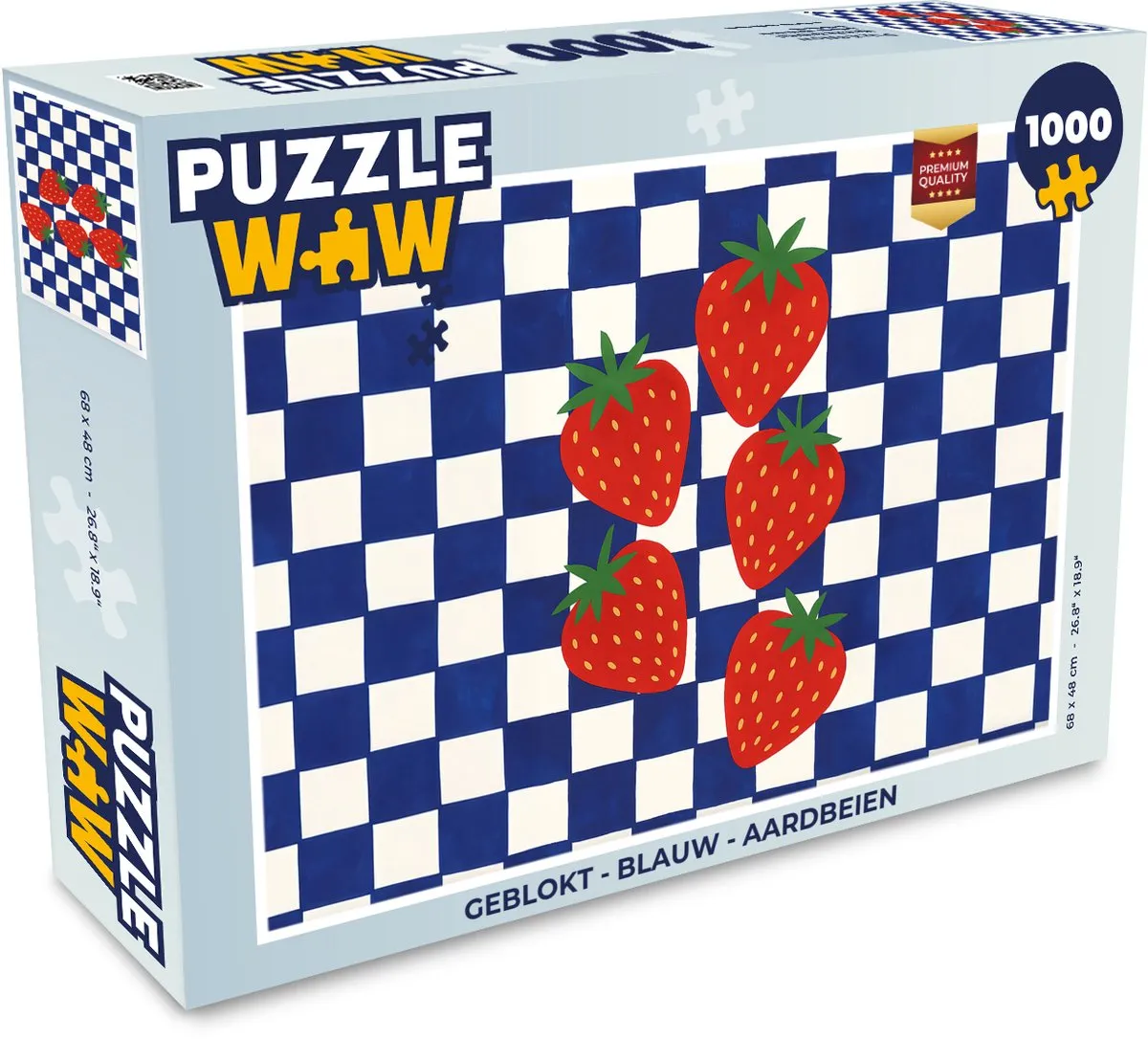 PuzzleWow Geblokt Legpuzzel 1000 Stuks